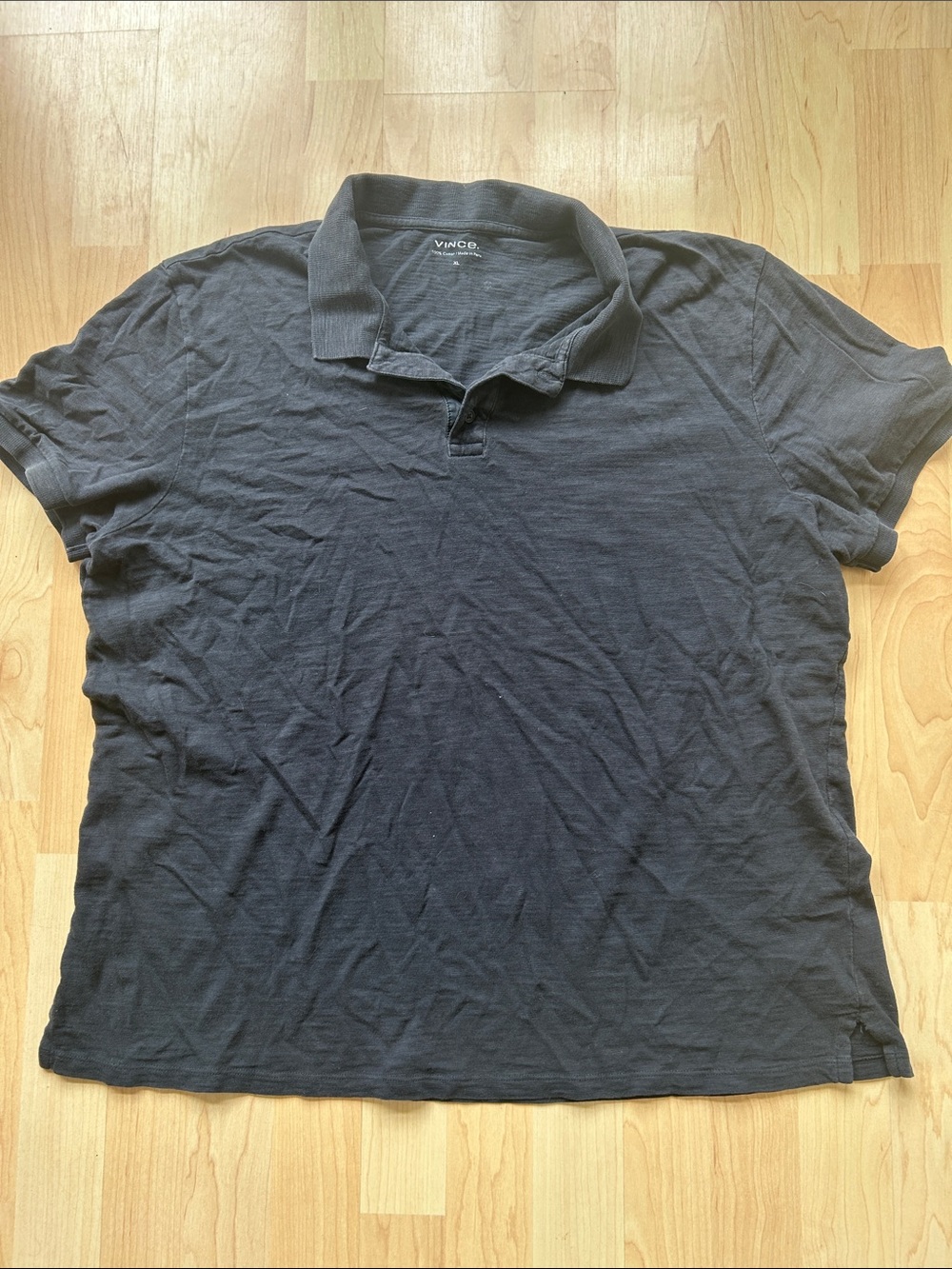 Vince Men's Dark navy Polo Shirt XL